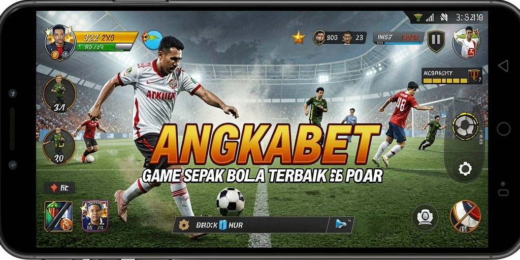 Tangkapan layar menampilkan aksi seru di lapangan sepak bola.