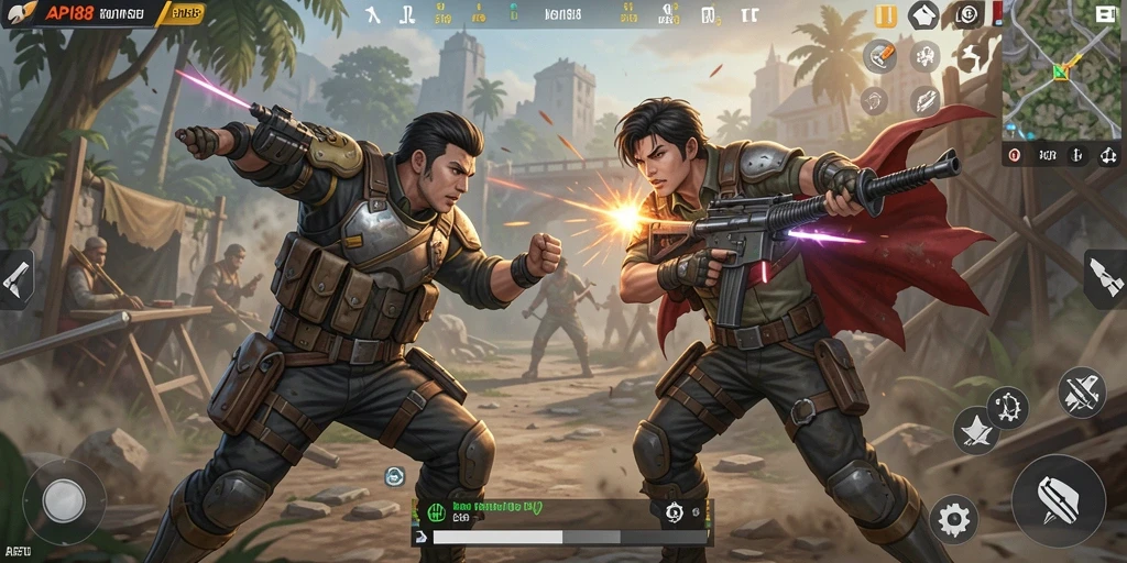 Screenshot gameplay menampilkan aksi seru dalam API88.