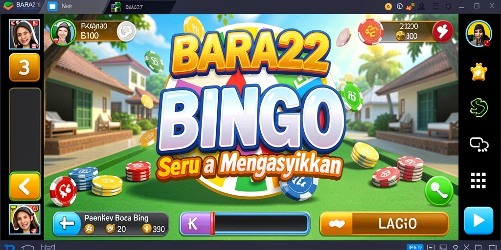 Tampilan gameplay BARA22 yang seru saat bermain Bingo.