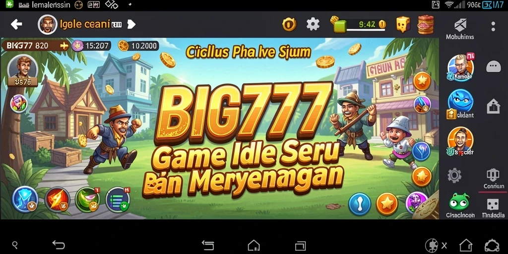 Tampilan gameplay Idle yang menarik di BIG777.