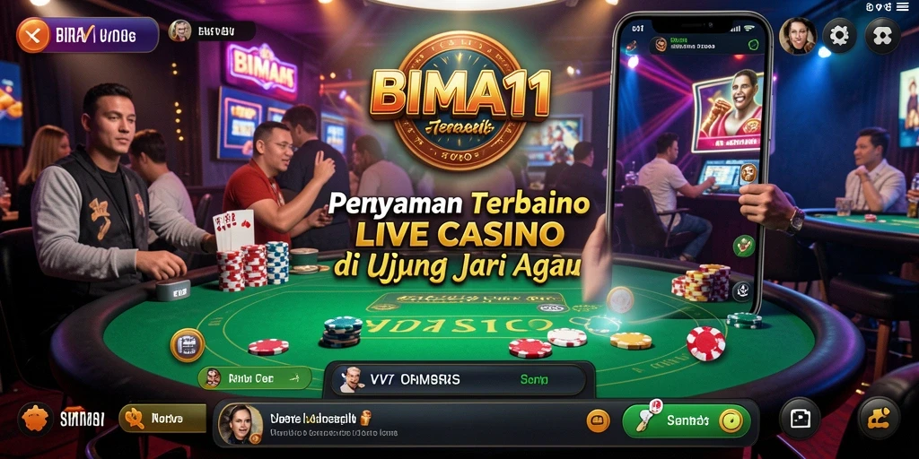Tampilan gameplay Live Casino yang interaktif dan mendebarkan.