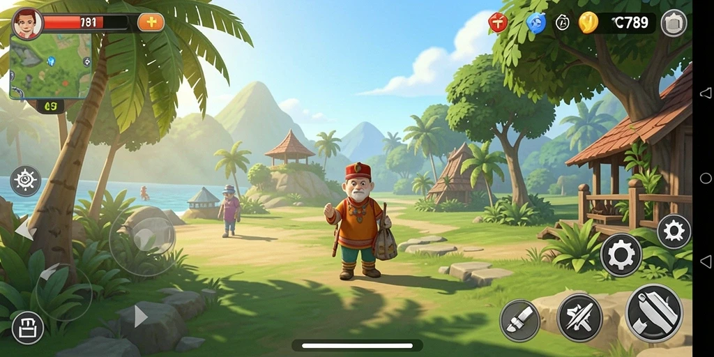 Screenshot menampilkan gameplay santai dan menyenangkan C789.