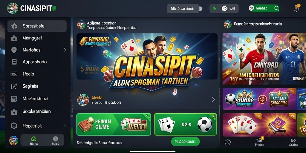 Tampilan menarik dari gameplay taruhan olahraga di CINASIPIT.