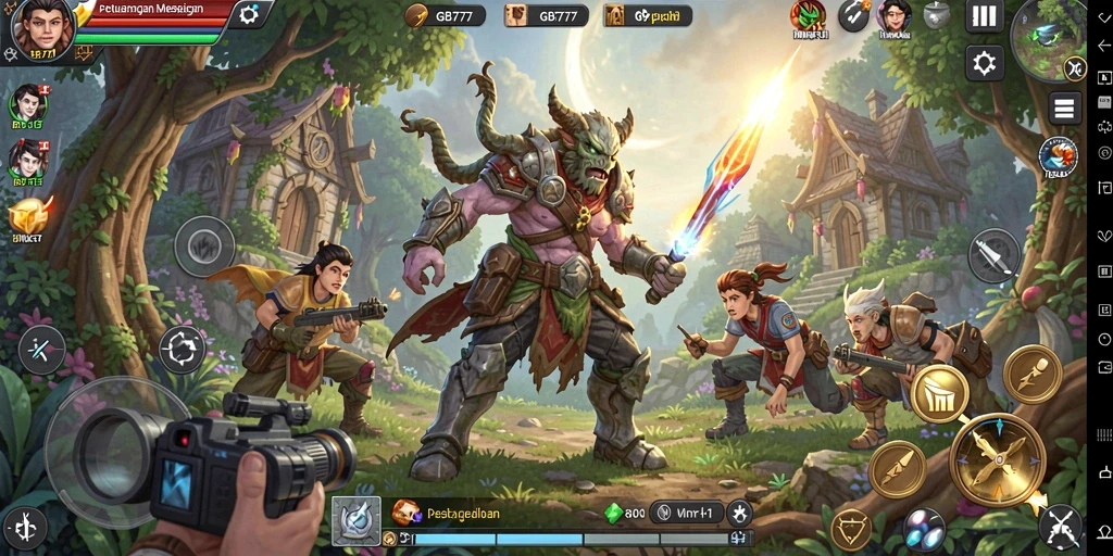 Tampilan gameplay menarik dengan berbagai petualangan di dunia fantasi.