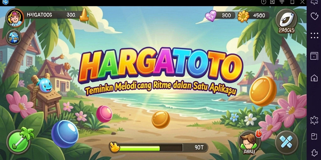 Tampilan menarik dari gameplay HARGATOTO yang penuh energi.