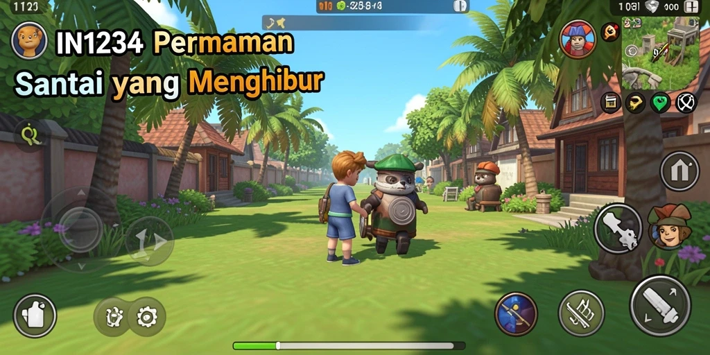 Tampilan gameplay seru dari IN1234 dengan tantangan yang menyenangkan.