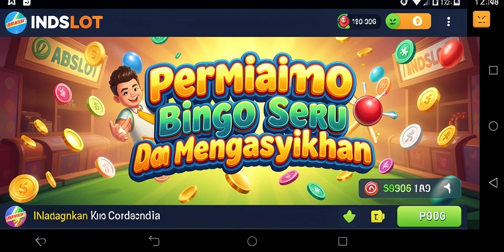 Tampilan gameplay INDSLOT yang seru dan interaktif dalam permainan Bingo.