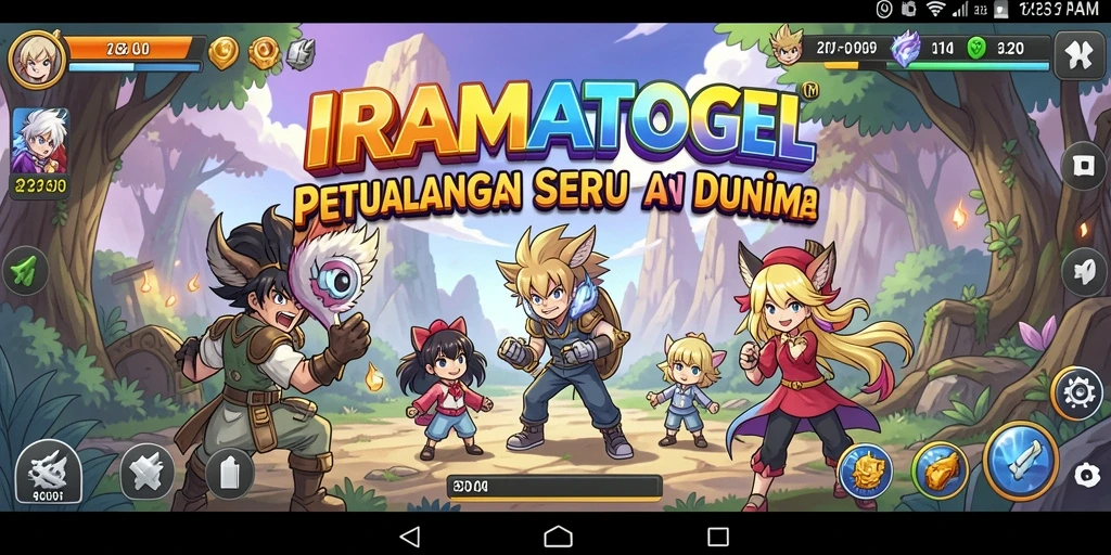 Tampilan menarik dari gameplay IRAMATOGEL di dunia anime.