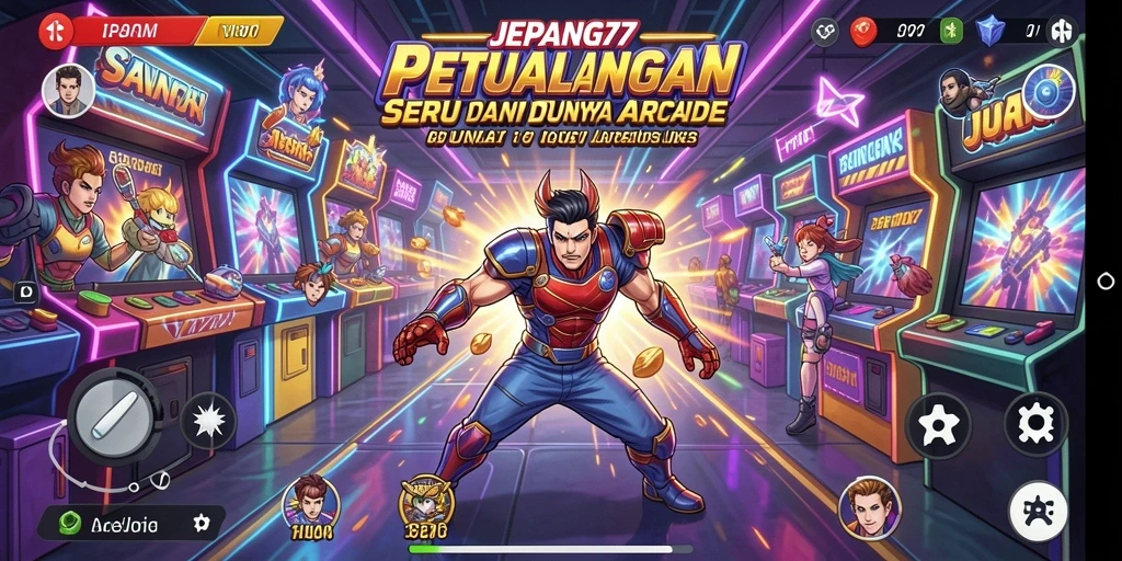 Screenshot gameplay <strong>JEPANG77</strong> menampilkan aksi seru dan warna-warni yang khas.