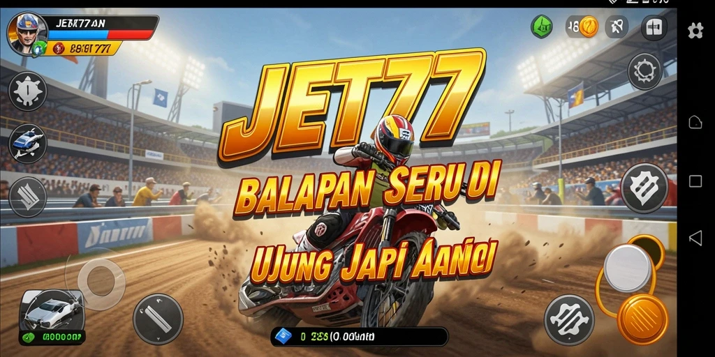 Gameplay Racing JET77 yang seru dan menantang.