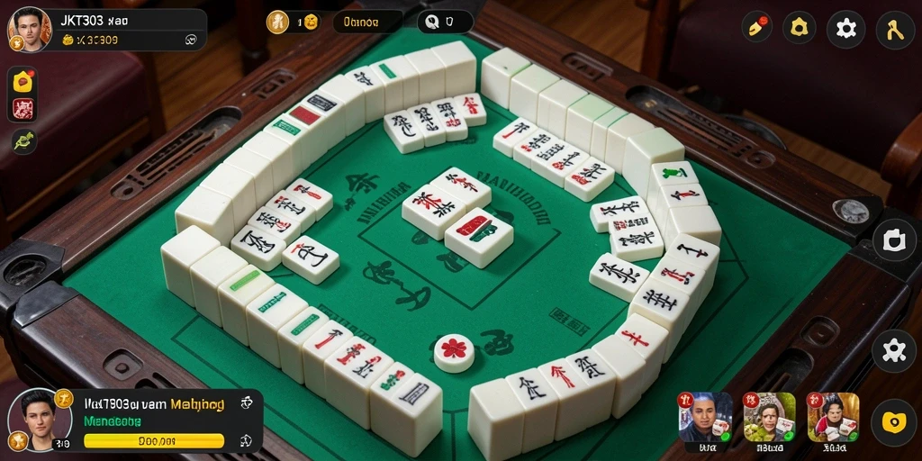 Tampilan gameplay Mahjong yang menarik di JKT303.