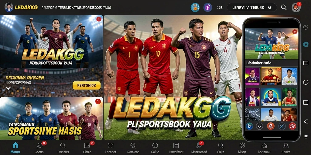 Tampilan gameplay menarik dari LEDAKGG untuk pengalaman Sportsbook.