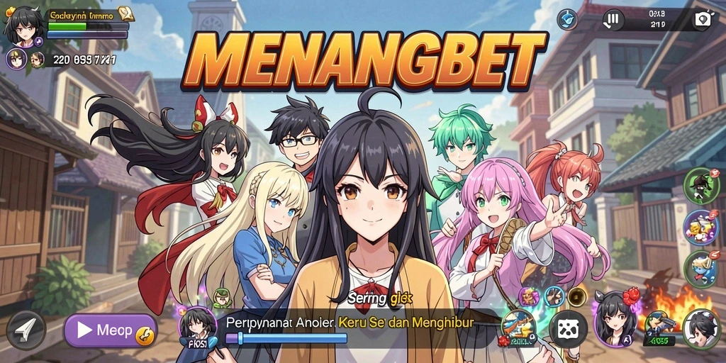 Screenshot MENANGBET menunjukkan aksi pertempuran yang mendebarkan dalam gaya Anime.
