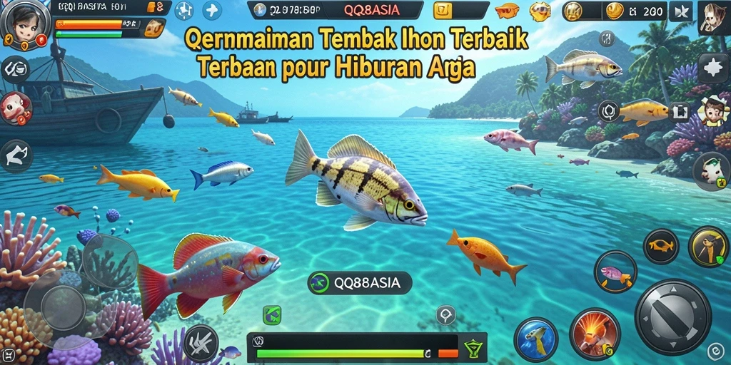 Screenshot gameplay Tembak Ikan QQ88ASIA yang memukau.