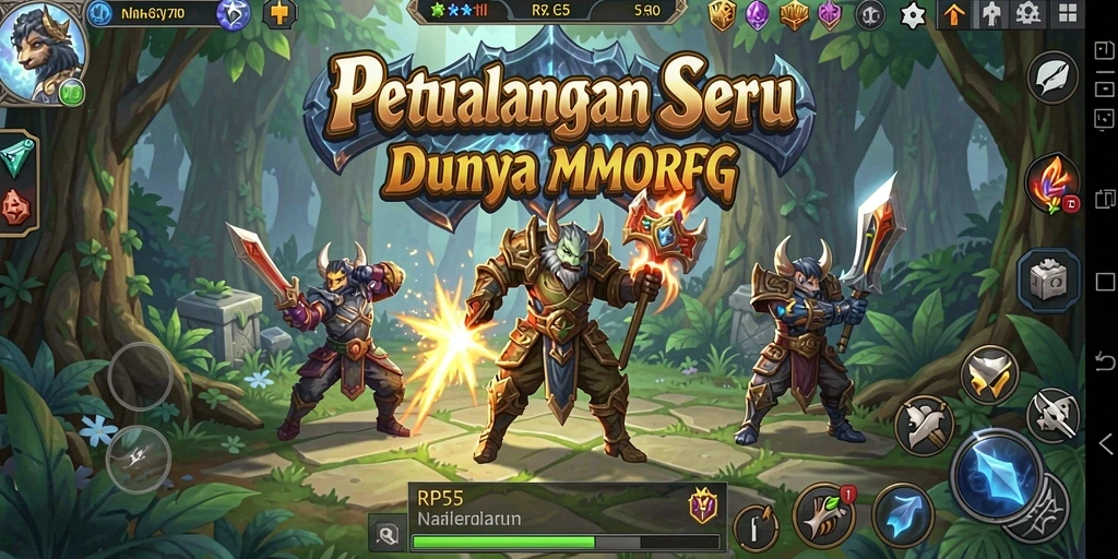Tampilan gameplay <strong>RP55</strong> yang menarik dengan aksi seru dan petualangan.