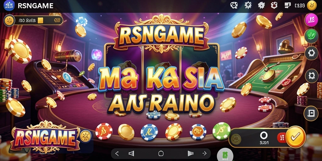 Screenshot gameplay RSNGAME menampilkan suasana kasino yang mendebarkan.