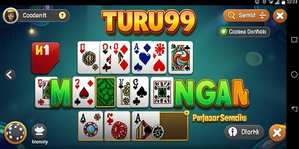 Tampilan gameplay seru dalam TURU99 dengan aksi domino menantang.