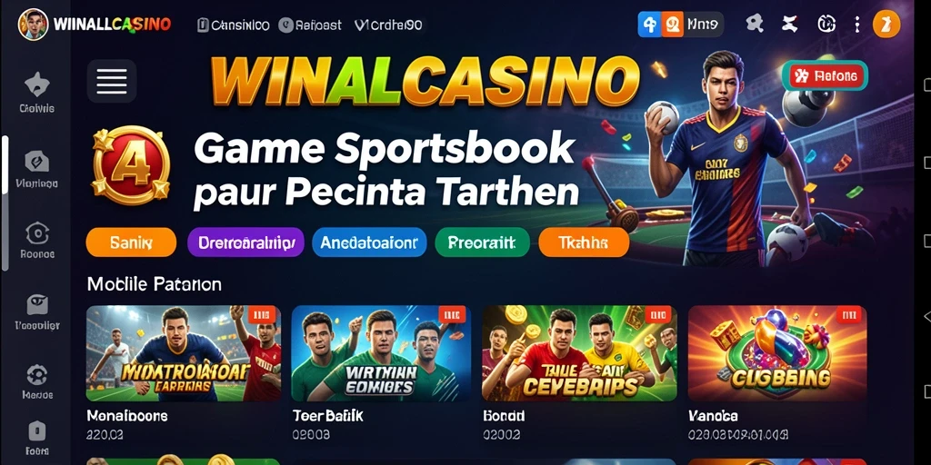 Tampilan gameplay menarik dari WINALLCASINO dalam taruhan olahraga.