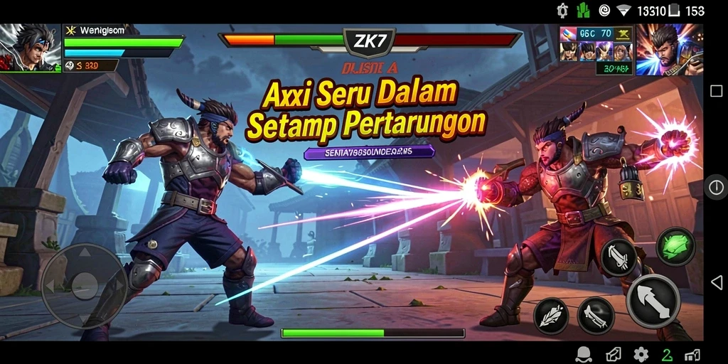 Tampilan gameplay <strong>ZK7</strong> yang mendebarkan dan penuh aksi.